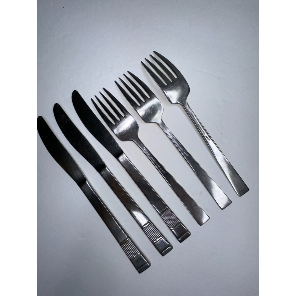 Armack Japan‎  Stainless Flatware Replacement  6 pc set forks knives - Picture 5 of 6